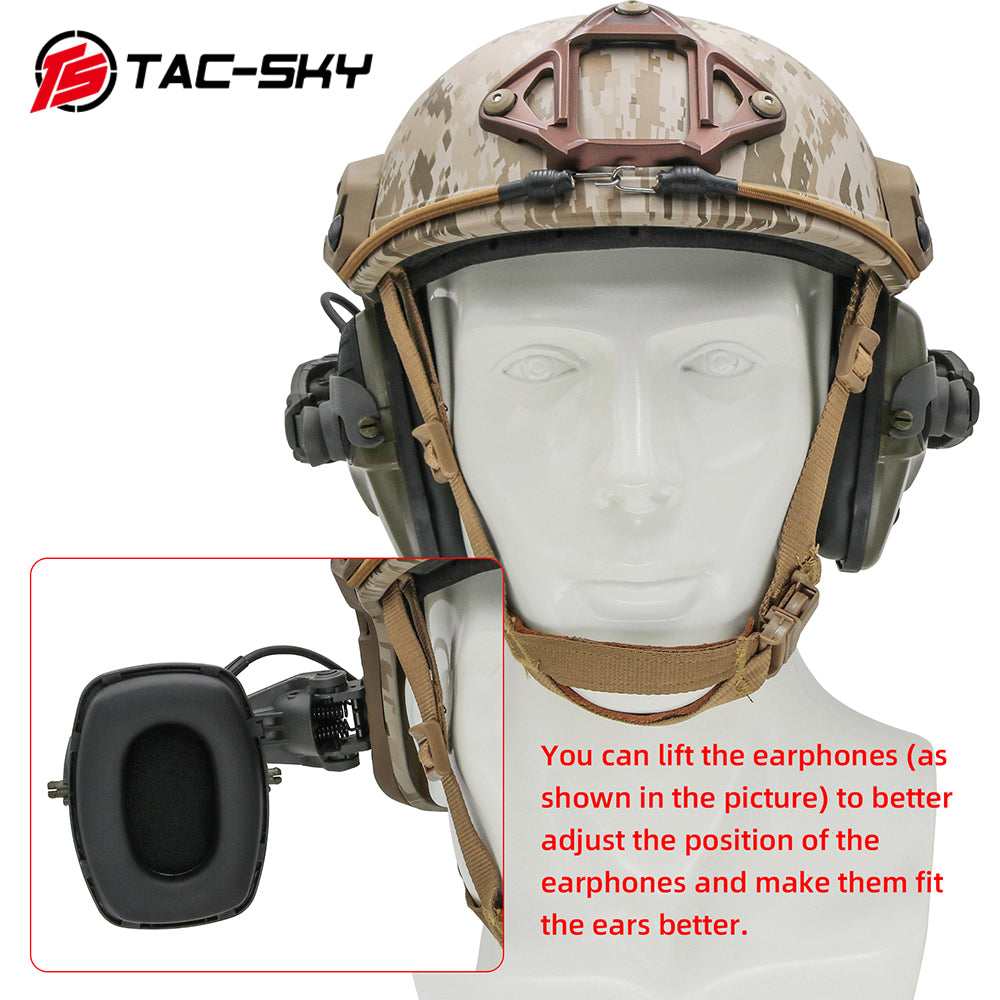 TAC-SKY Tactical Headset ARC Rail Adapter for Howard Leight Impact Sport Airsoft Shooting Sports Headphones
