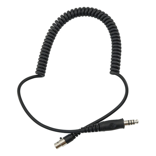 TS TAC-SKY Coil Cord Cable 5 Pin PLug to 7.0mm Jack Compatible with Pilot's Headset