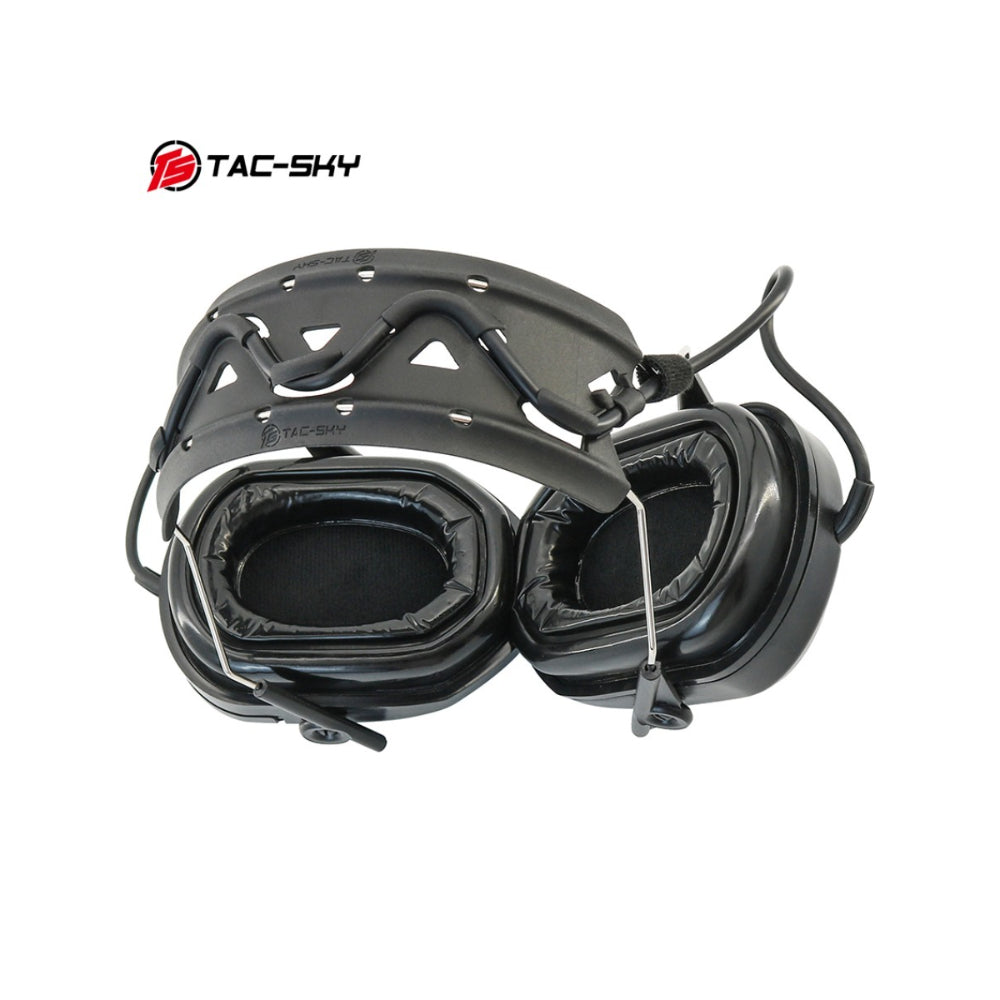 TAC-SKY Tactical Airsoft Headphones with Electronic Noise Cancellation Protective Headphones with a Removable Headband
