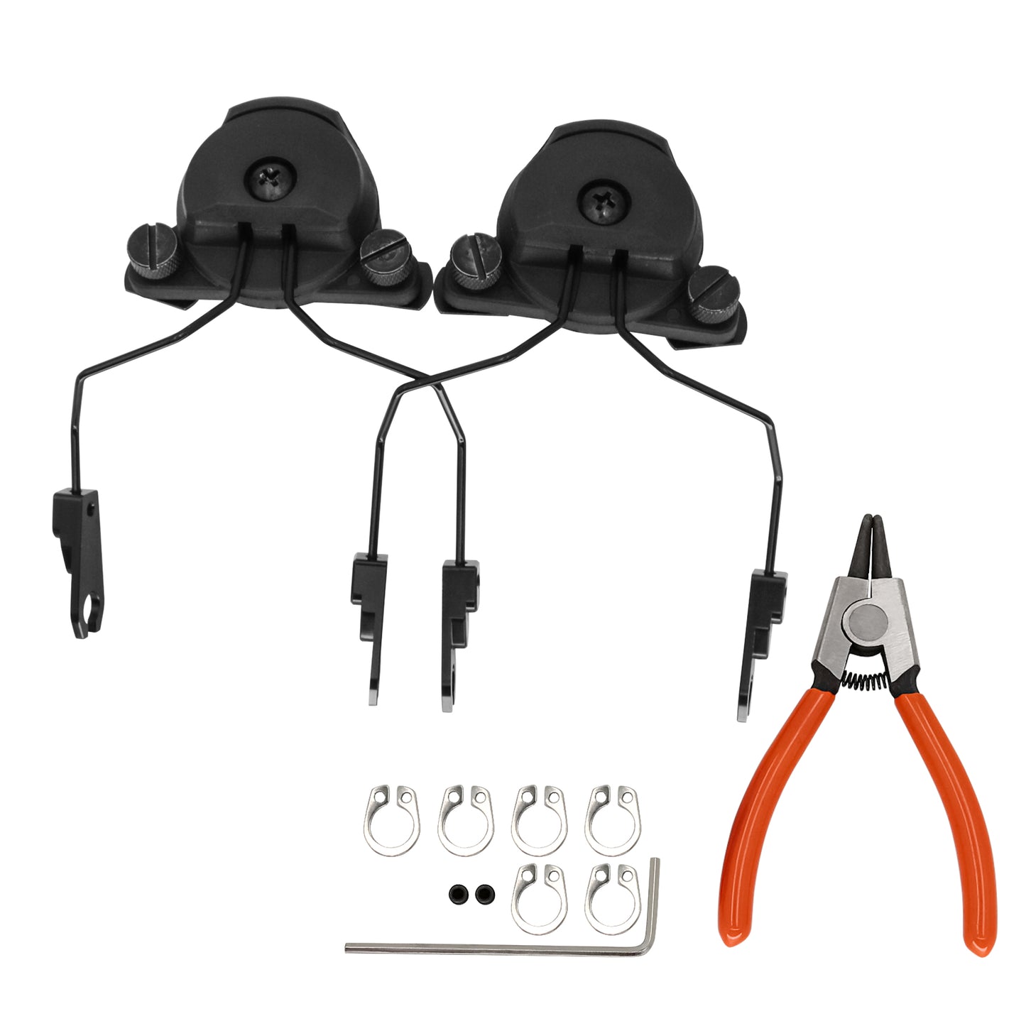TAC-SKY Tactical Headset Mount Adapter Compatible with SORDIN Headphones for Use with WENDY 2.0 Rail Helmets