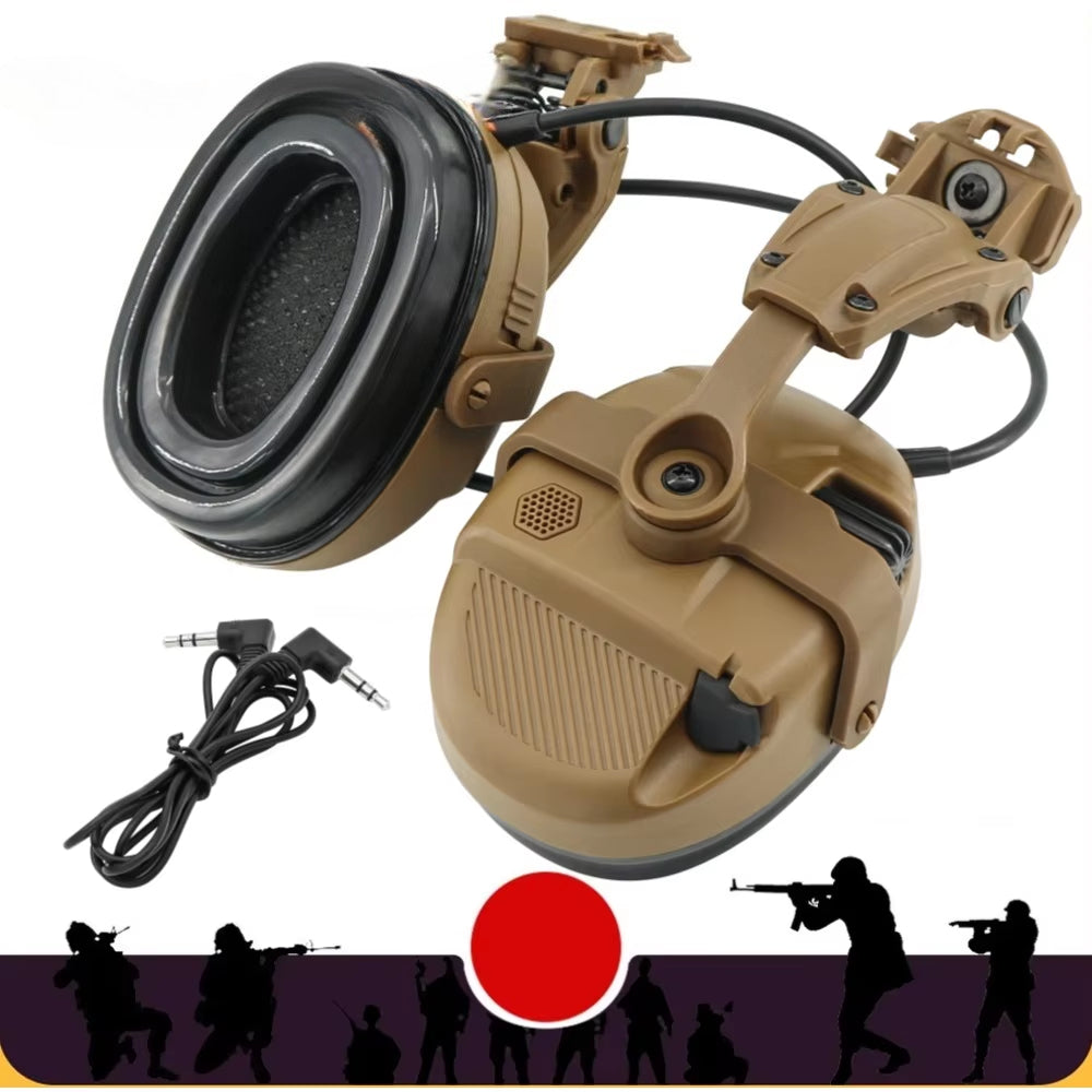 TAC-SKY Tactical Electronic Hearing Protection Silicone Earmuffs +3.5mm for ARC Track— for Outdoor Shooting and Hunting