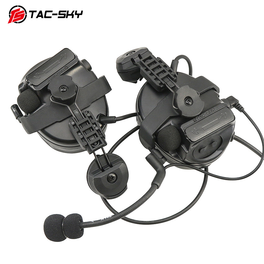 TAC-SKY Tactical MLOK Helmet Rail Adapter Mount 2.0 for COMTA II, III, and V Hearing Protection Headsets