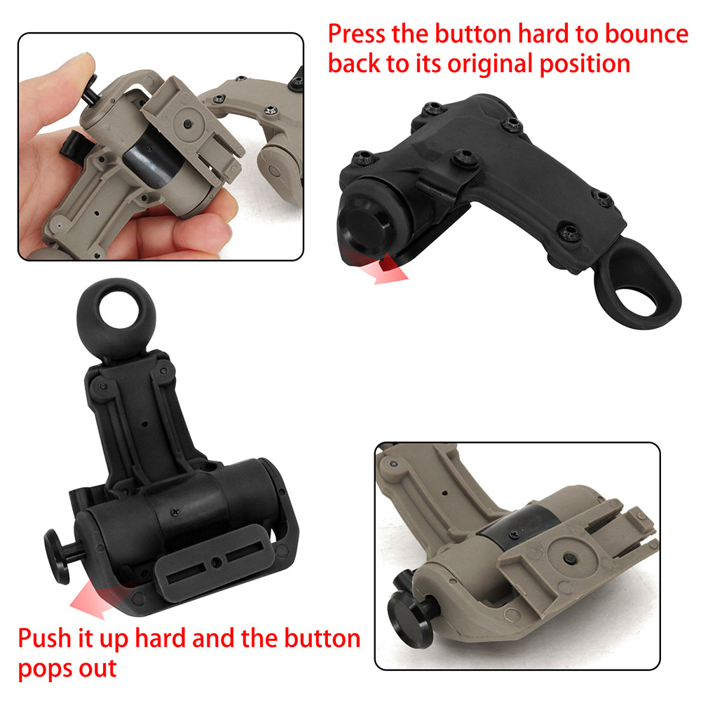 TAC-SKY Tactical M-LOK Rail Adapter, Compatible with RAC Headset for MTEK-FLUX Helmets (M-LOK rails) Designed for Airsoft.