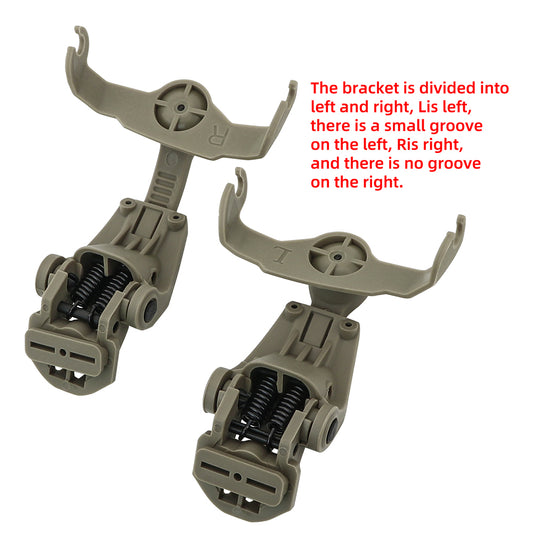 TAC-SKY Tactical Headset Helmet for M-LOK Rail Adapter for Howard Leight Impact Sports Earmuffs Hearing Protection Shooting earphon