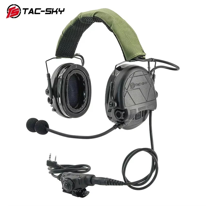 TAC-SKY Tactical Hearing Protection Earmuffs for TAC301—for Electronic Shooting Noise-Canceling Headphones
