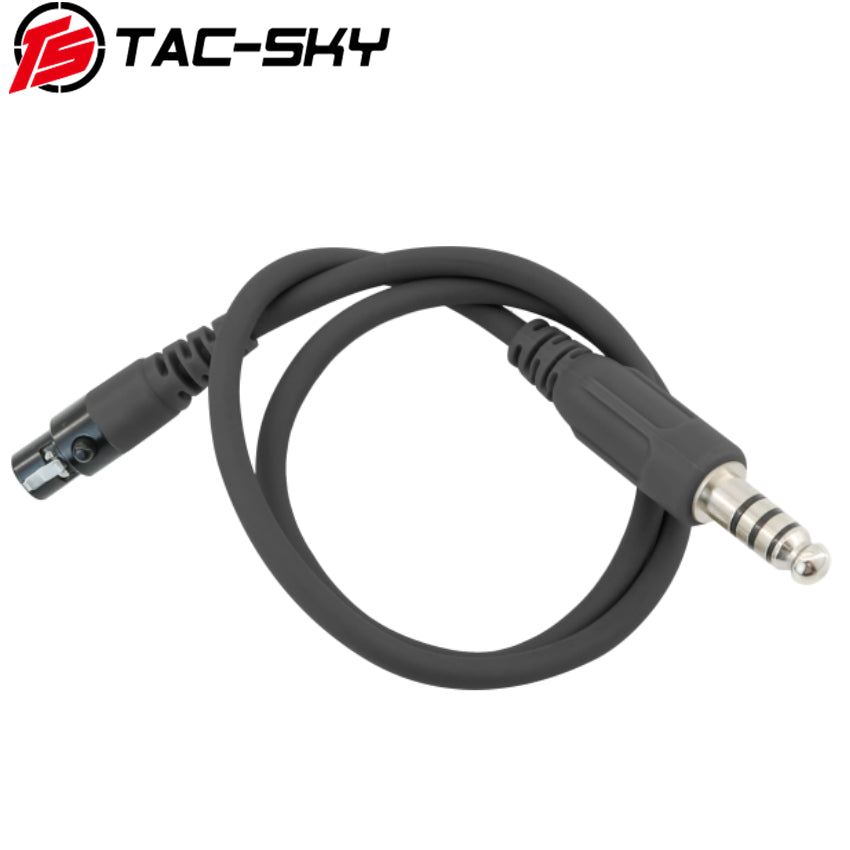 TS TAC-SKY 2.0 C5 Pro Tactical Headset Active Noise Cancellation Hearing Protection Silicone Earmuffs + PTT