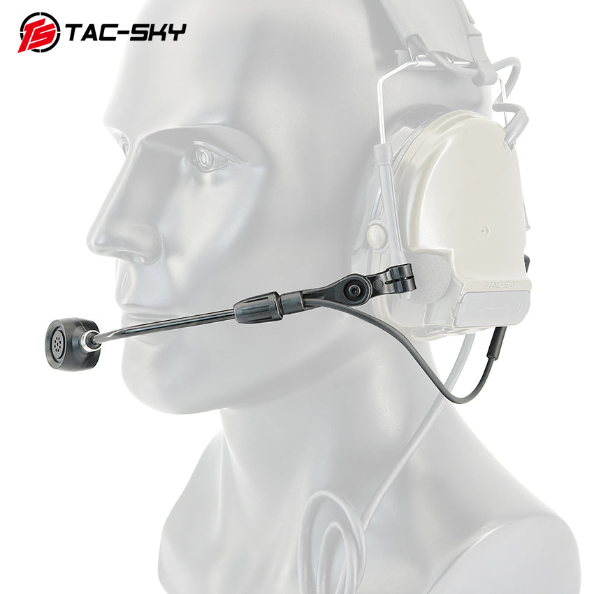 TS TAC-SKY Headset Accessory Condenser microphones Compatible with Comta V Tactical Headset