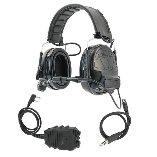 TS TAC-SKY 2.0 C5 Pro Tactical Headset Active Noise Cancellation Hearing Protection Silicone Earmuffs + PTT