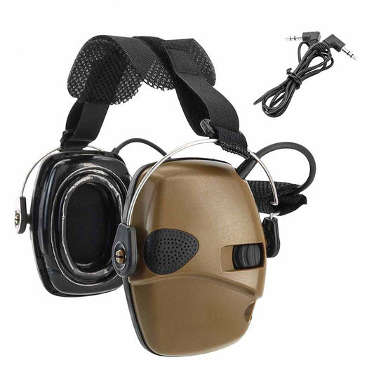 TS TAC-SKY Tactical Headset Rear Headband Edition Hearing Protection Gel-Filled Ear Pads