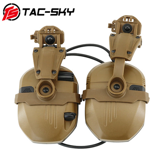 TS TAC-SKY ARC Rail Helmet Mount Adapter Active Noise Cancellation Electronic Headset