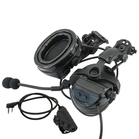 TS TAC-SKY ARC Rail Helmet Bracket 2.0 Hearing Protection C3 Tactical Headset + V2 PTT