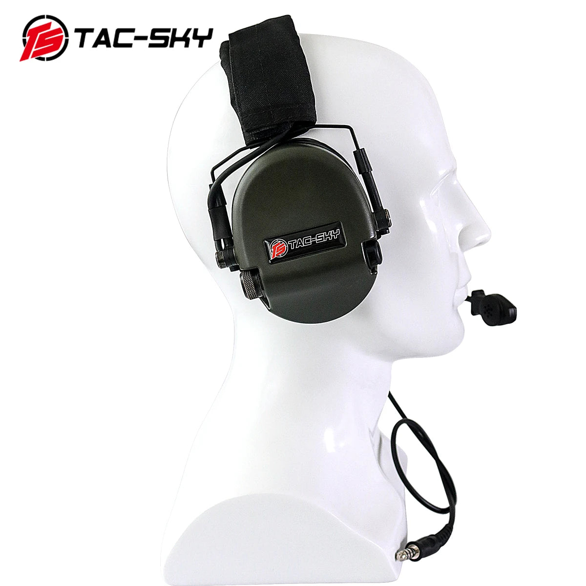 TAC-SKY Tactical for TEA Threat Tier Headset with Silicone Ear Cups, Suitable for Airsoft Hunting and Shooting