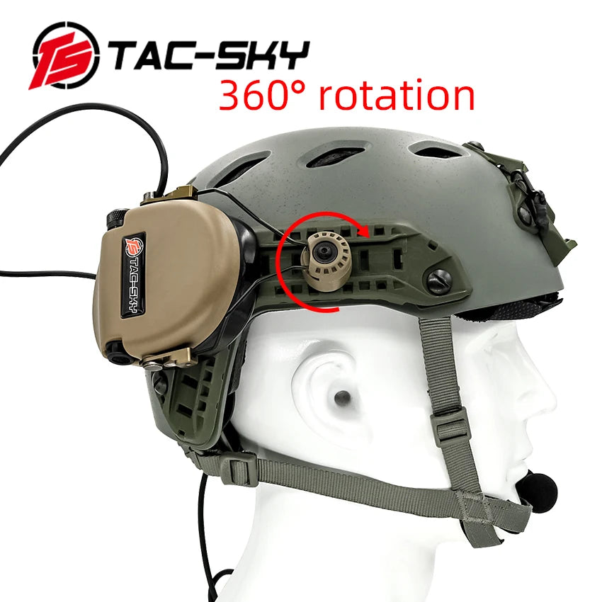 TAC-SKY Tactical ARC Rail for SORDIN MARK + SARA Kit — Compatible with MSA SORDIN Headphones