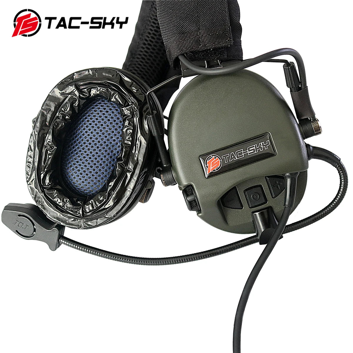 TAC-SKY Tactical for TEA Threat Tier Headset with Silicone Ear Cups, Suitable for Airsoft Hunting and Shooting