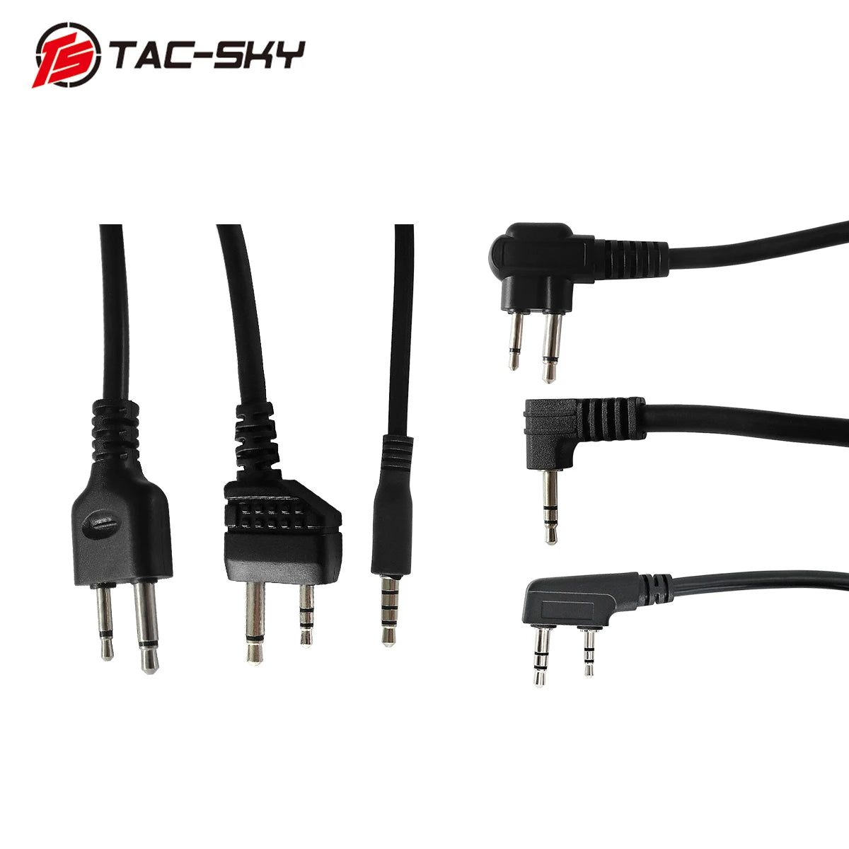TAC-SKY Tactical PTT TCI PTT Headset Adapter is Suitable for Electronic Protective Earmuffs Hunting Shooting  Headset