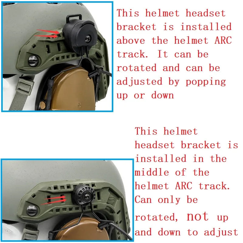 TAC-SKY Tactical Helmet ARC Rail Adapter COMTA Mount, compatible with COMTA I, II, III, and IV series headsets