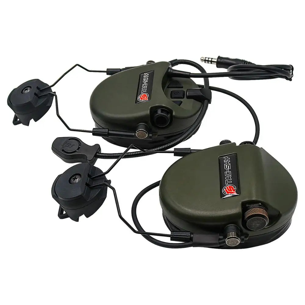 TAC-SKY Tactical Helmet Mount Edition for TEA Hi-Threat tier 1, Headset, Outdoor Hunting Tactical Mounted Headsets