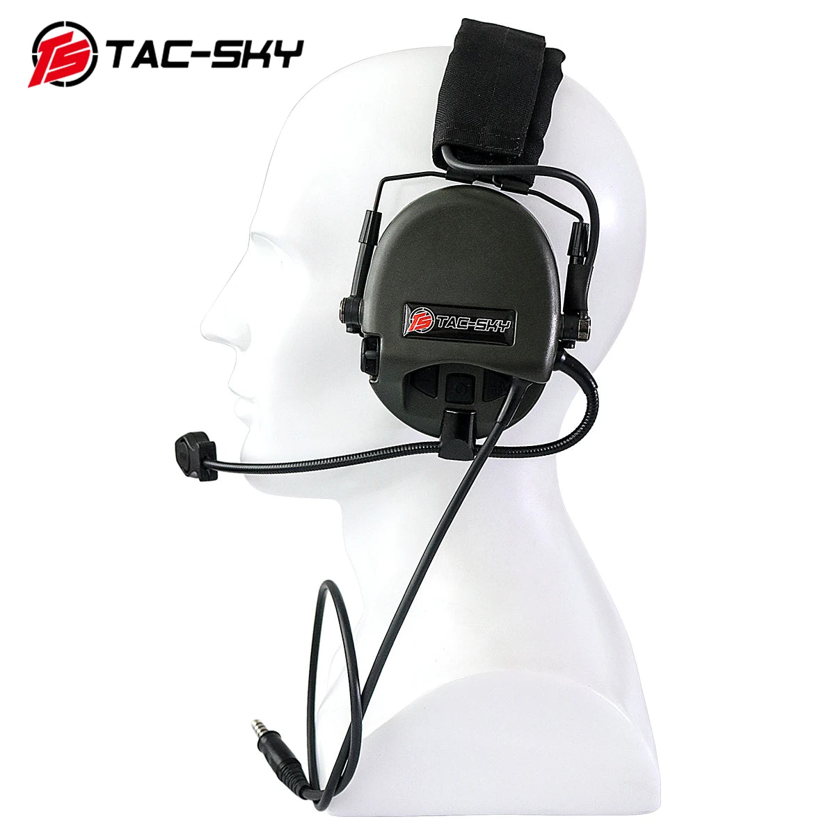 TAC-SKY Tactical for TEA Threat Tier Headset with Silicone Ear Cups, Suitable for Airsoft Hunting and Shooting
