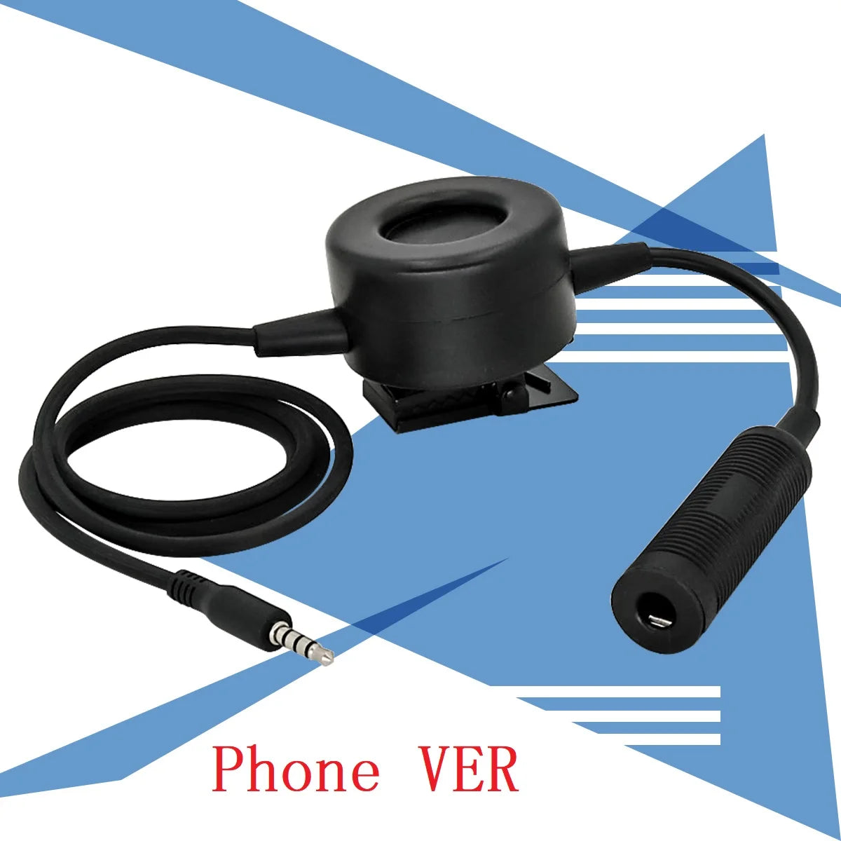 TAC-SKY Tactical PTT TCI PTT Headset Adapter is Suitable for Electronic Protective Earmuffs Hunting Shooting  Headset