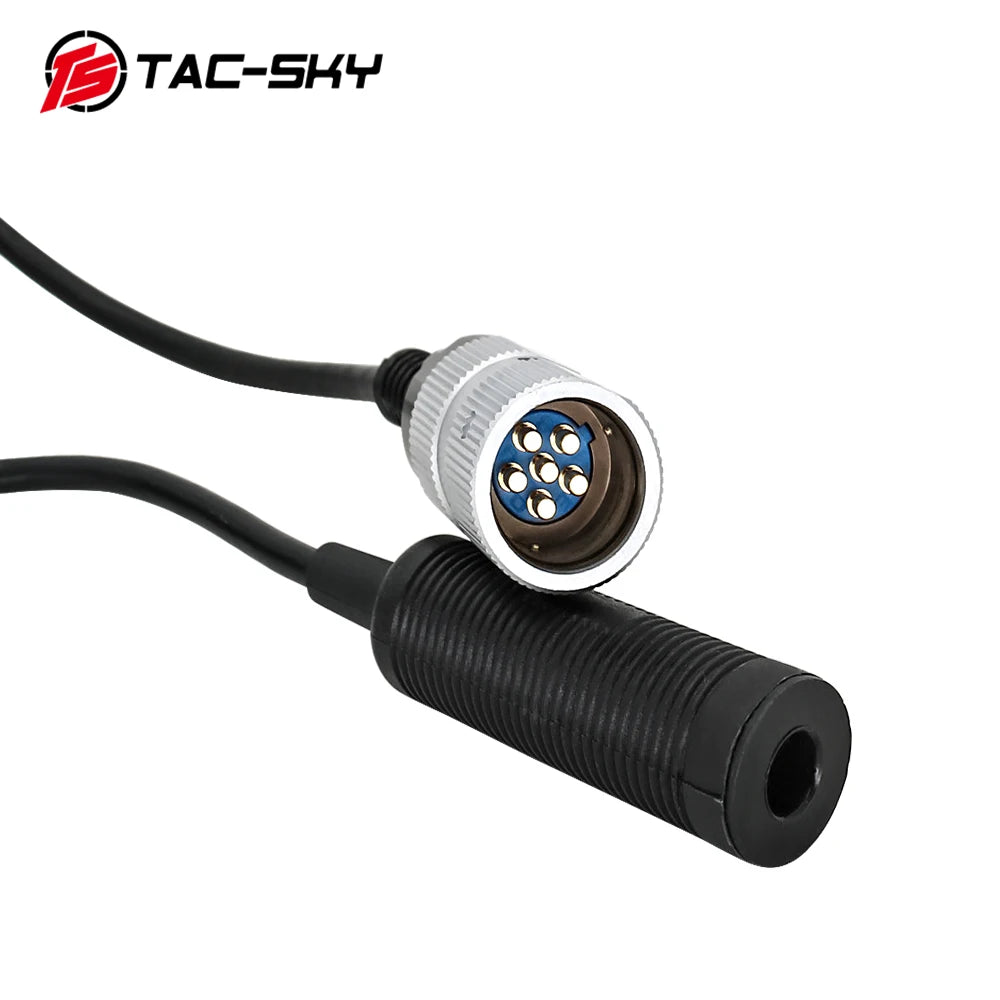 TAC-SKY Tactical Headset Adapter TCI PTT 6-Pin, Compatible with AN/PRC 148 and 152 Radios—Dummy Housing, Dummy Box