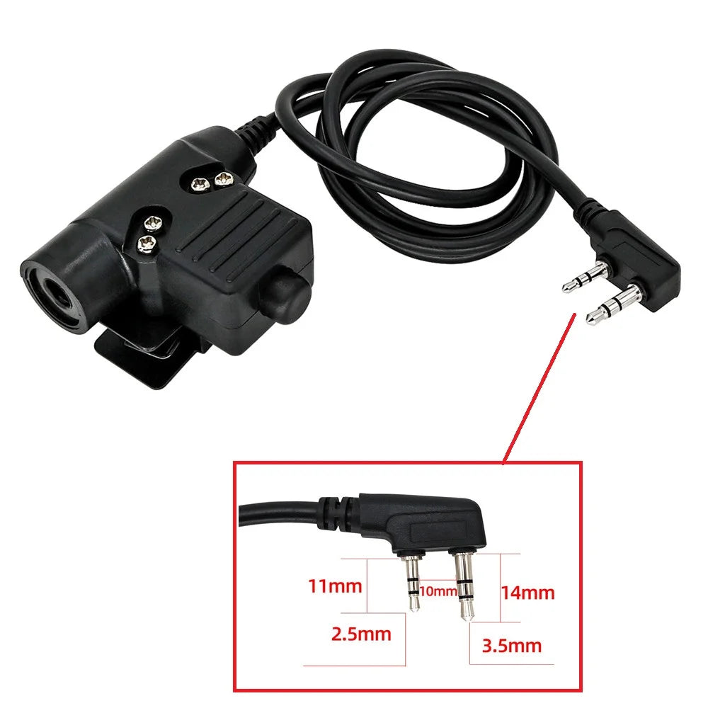 TAC-SKY Tactical for TEA Threat Tier Headset with Silicone Ear Cups, Suitable for Airsoft Hunting and Shooting