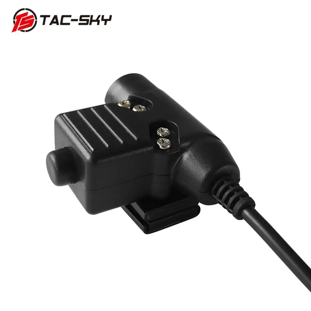 TAC-SKY Tactical PTT U94 for Yaesu Vertex VX-6R VX-7R VX6R VX7R FT-270 Walkie Talkie Yaesu Vertex U94 PTT Headset Adapter