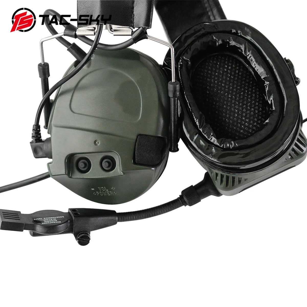 TAC-SKY Tactical for TCI LIBERATOR 1 Silicone Earmuffs Military Hearing Defense Noise Reduction Shooting Headset