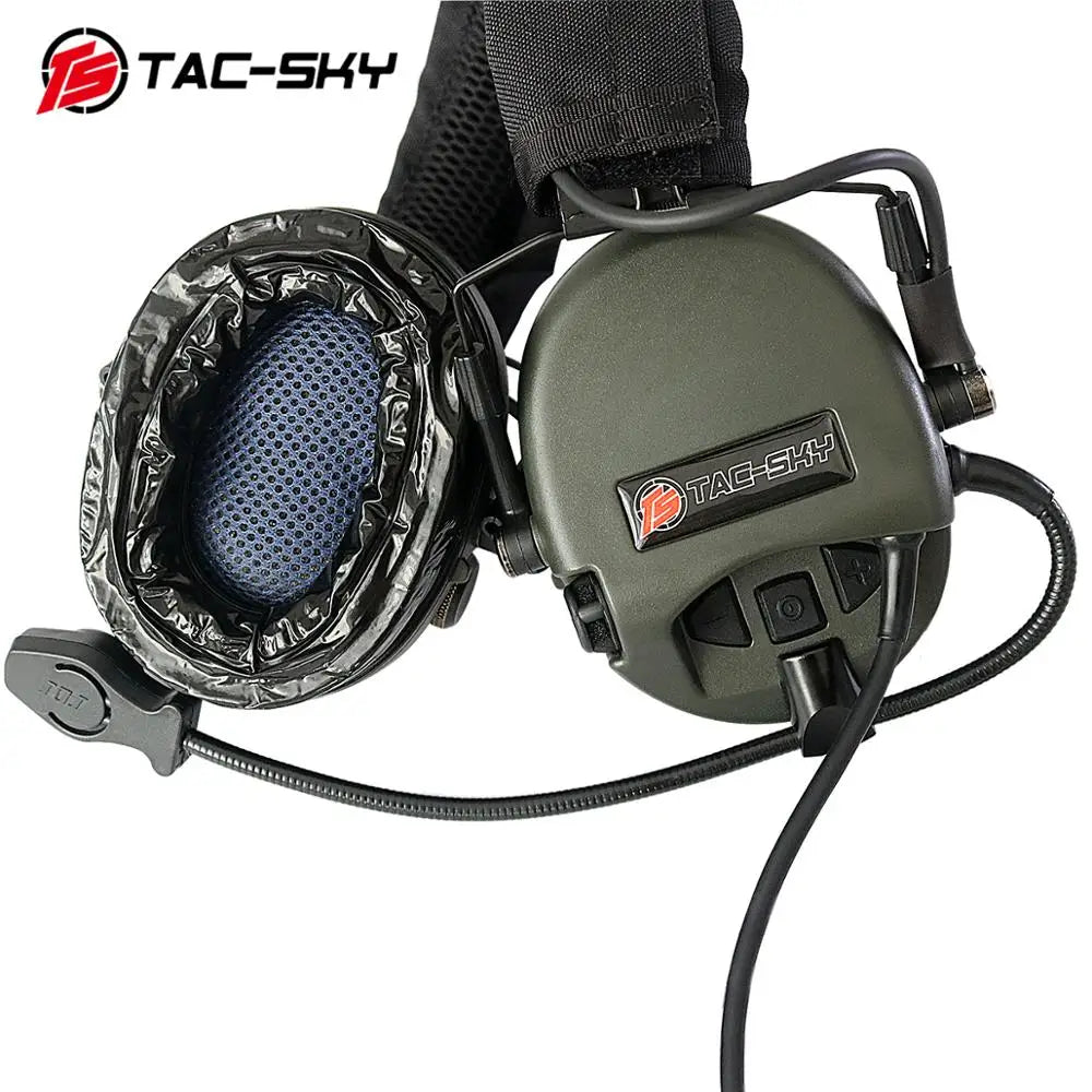 TAC-SKY Tactical for TEA Threat Tier Headset with Silicone Ear Cups, Suitable for Airsoft Hunting and Shooting