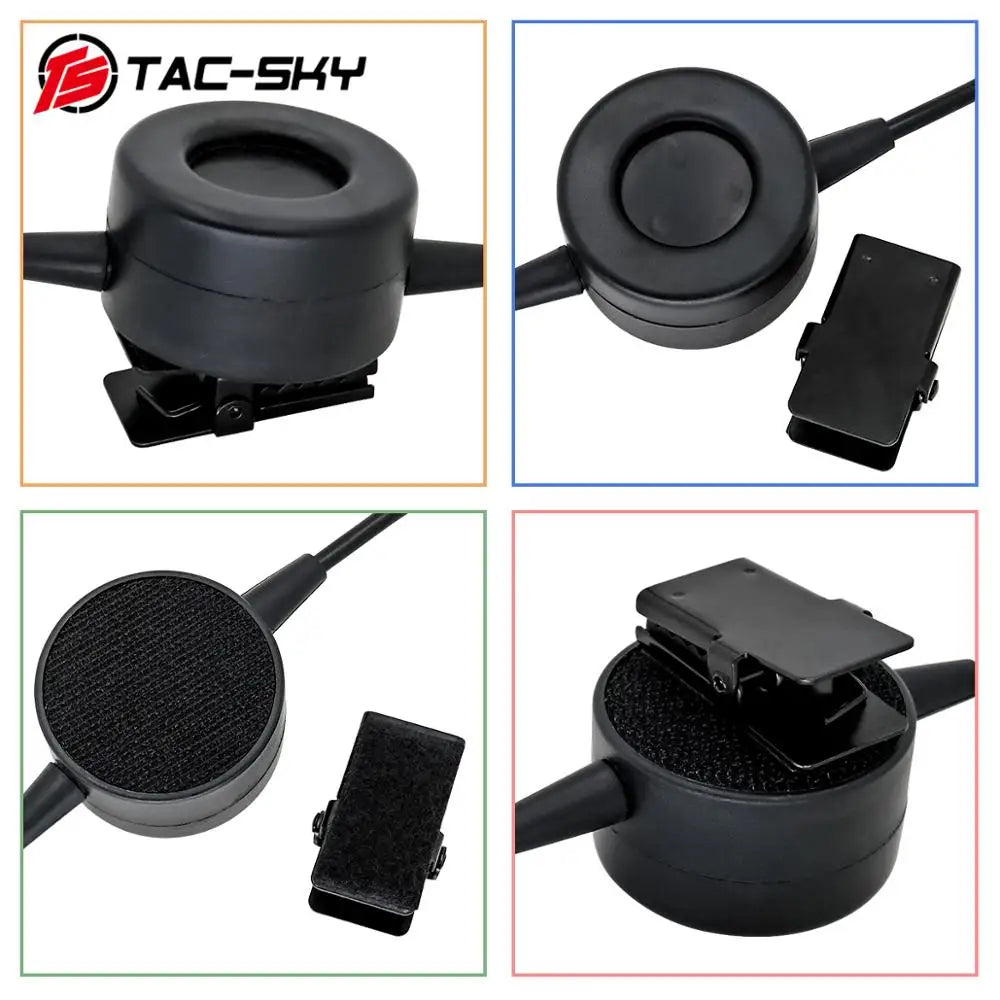 TAC-SKY Tactical Headset Adapter TCI PTT 6-Pin, Compatible with AN/PRC 148 and 152 Radios—Dummy Housing, Dummy Box