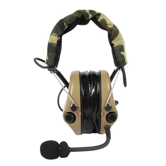 TAC-SKY Tactical Electronic Shooting Silicone Ear Pads Noise-Canceling Headset for Hunting and Range