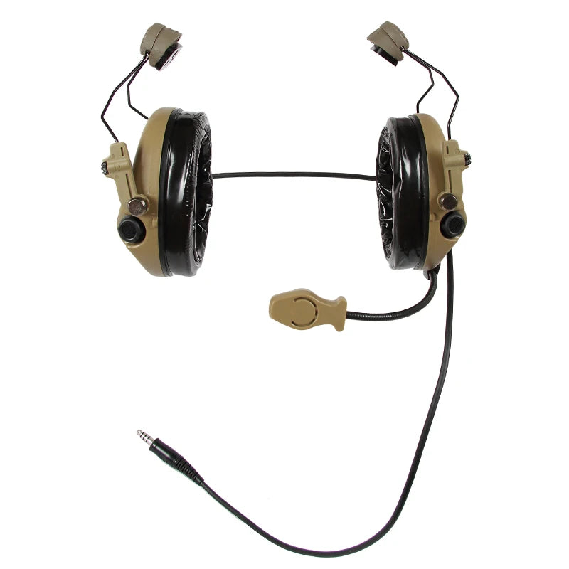 TAC-SKY Tactical Headset for TEA Hi-Threat Silicone Over-Ear Hearing Protection Noise Canceling Pickup Headphones