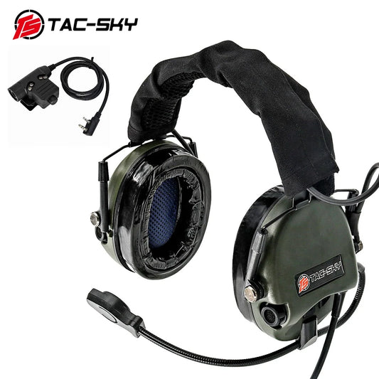 TAC-SKY Tactical for TEA Threat Tier Headset with Silicone Ear Cups, Suitable for Airsoft Hunting and Shooting
