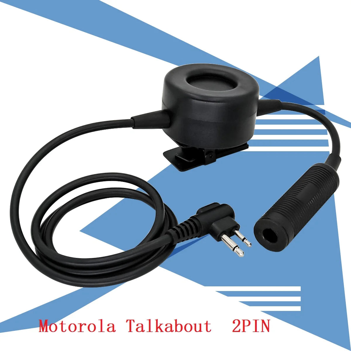 TAC-SKY Tactical PTT TCI PTT Headset Adapter is Suitable for Electronic Protective Earmuffs Hunting Shooting  Headset