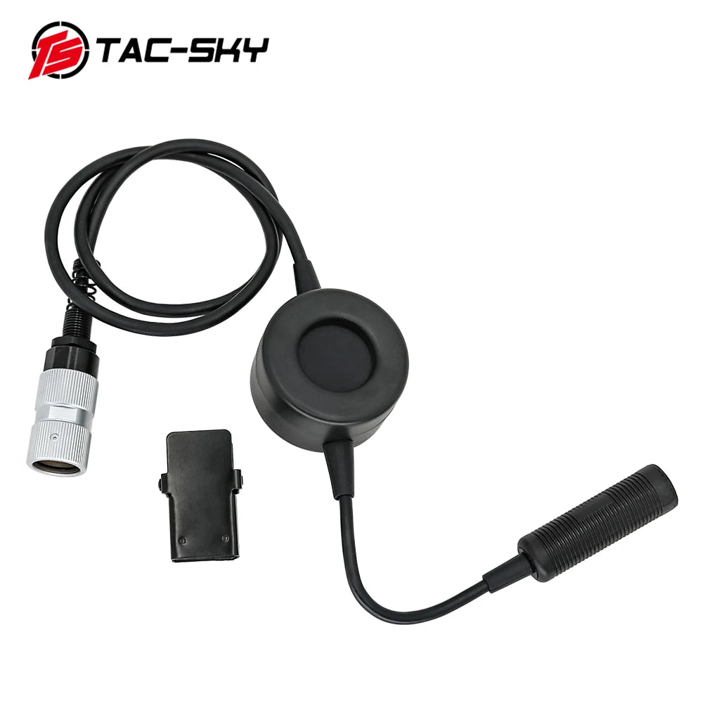 TAC-SKY Tactical Headset Adapter TCI PTT 6-Pin, Compatible with AN/PRC 148 and 152 Radios—Dummy Housing, Dummy Box