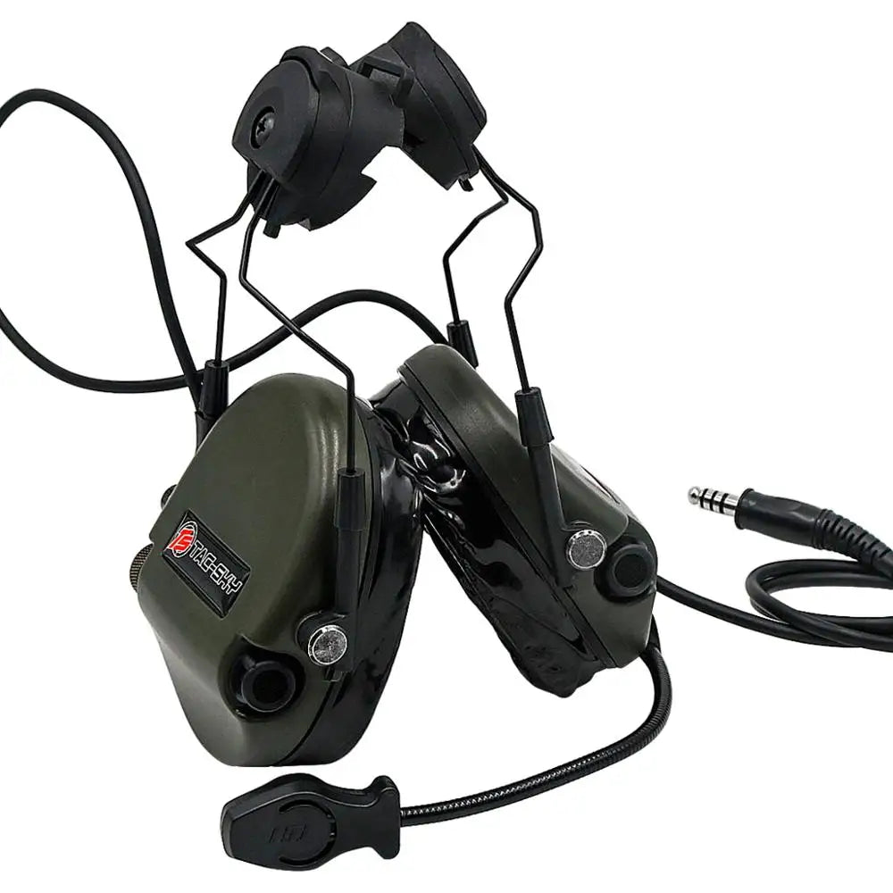 TAC-SKY Tactical Helmet Mount Edition for TEA Hi-Threat tier 1, Headset, Outdoor Hunting Tactical Mounted Headsets