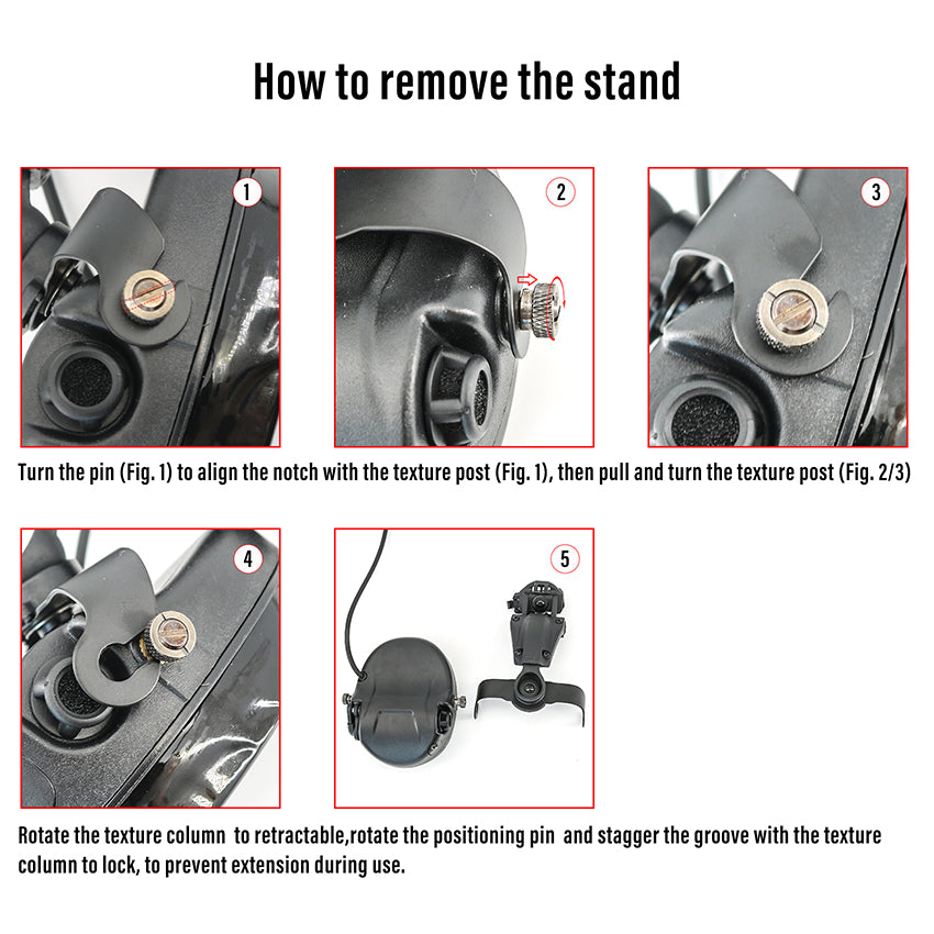 TS TAC-SKY ARC Rail Helmet Mounting Compatible with LIBERATO V/IV Tactical Headset