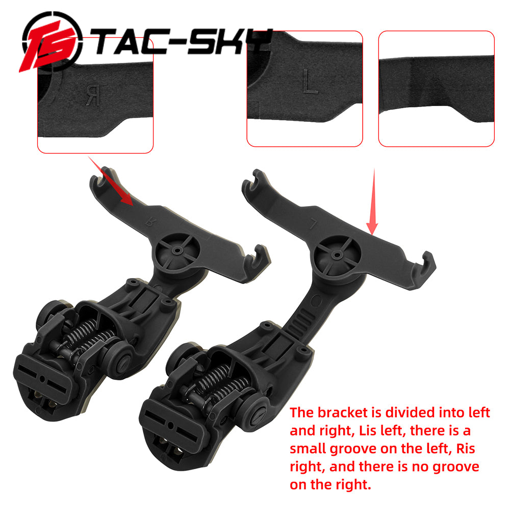 TS TAC-SKY M-lok Rail Helmet Mounting Compatible with Walkers Razor Tactical Headset