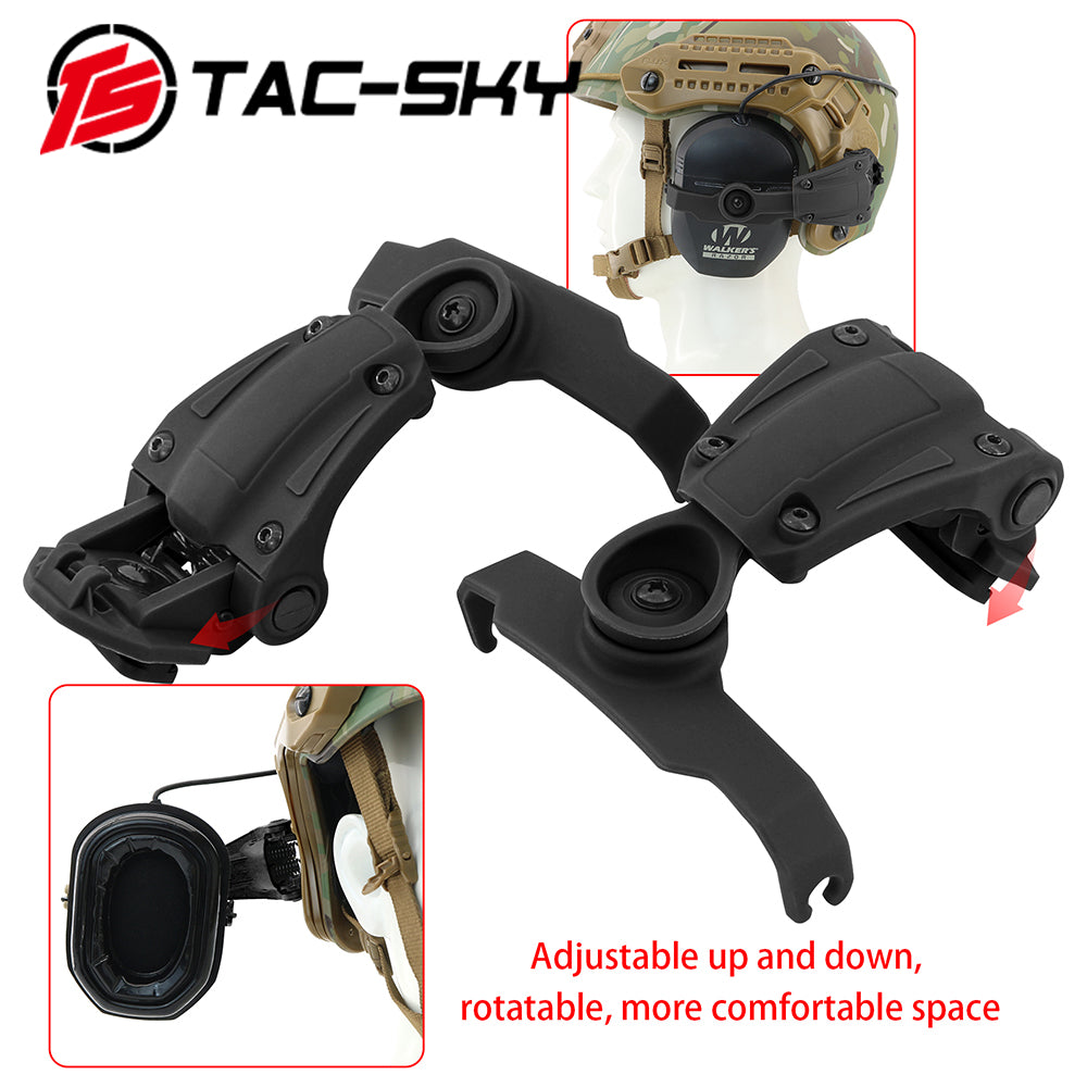 TS TAC-SKY M-lok Rail Helmet Mounting Compatible with Walkers Razor Tactical Headset