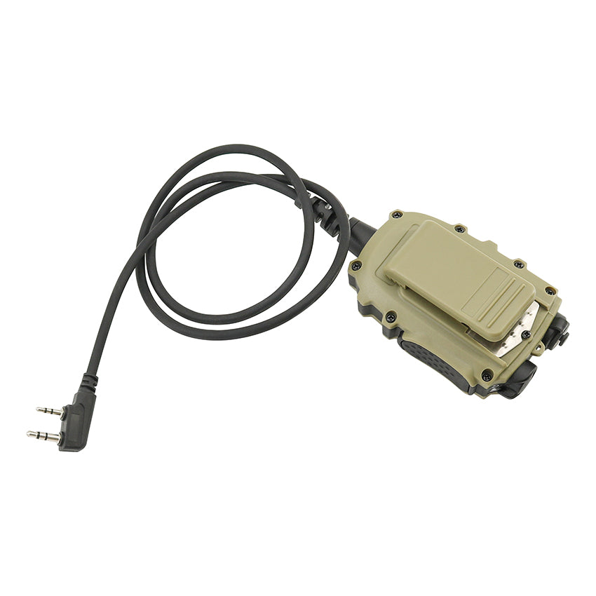 TS TAC-SKY Tactical Handheld Microphone PTT 3.5mm Jack/K 2 Pin Plug Compatible with Comta II/III Headset