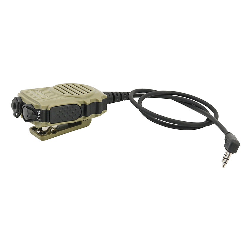 TS TAC-SKY Tactical Handheld Microphone PTT 3.5mm Jack/K 2 Pin Plug Compatible with Comta II/III Headset