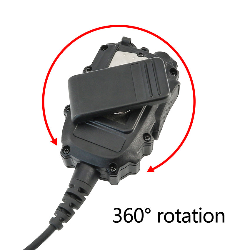 TS TAC-SKY TAC303 Tactical Communication Headset with ARC Rail Helmet Mounting Noise Reduction Hearing Protection Silicone EarMuffs + PTT