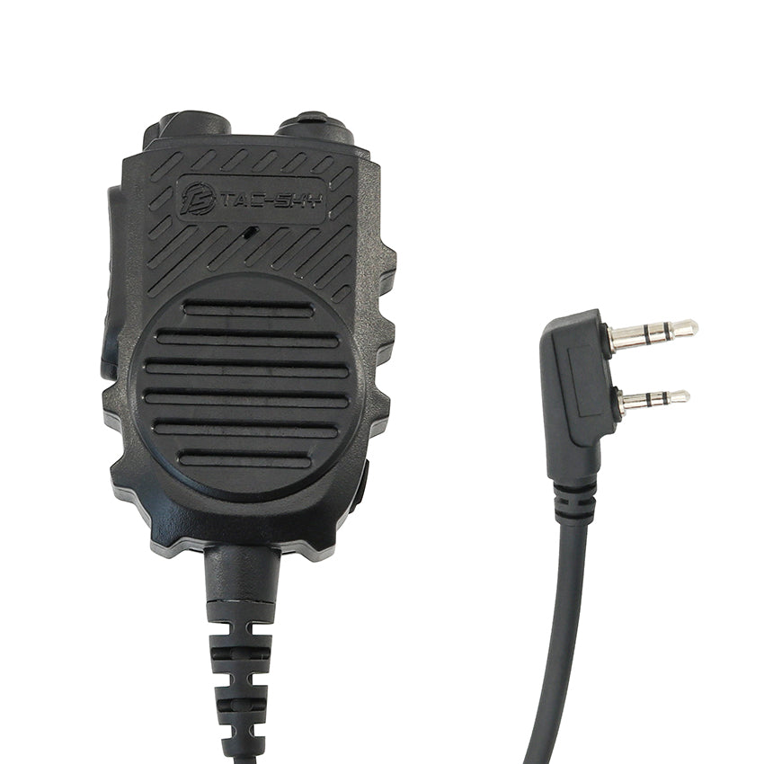 TS TAC-SKY TAC303 Tactical Communication Headset with ARC Rail Helmet Mounting Noise Reduction Hearing Protection Silicone EarMuffs + PTT