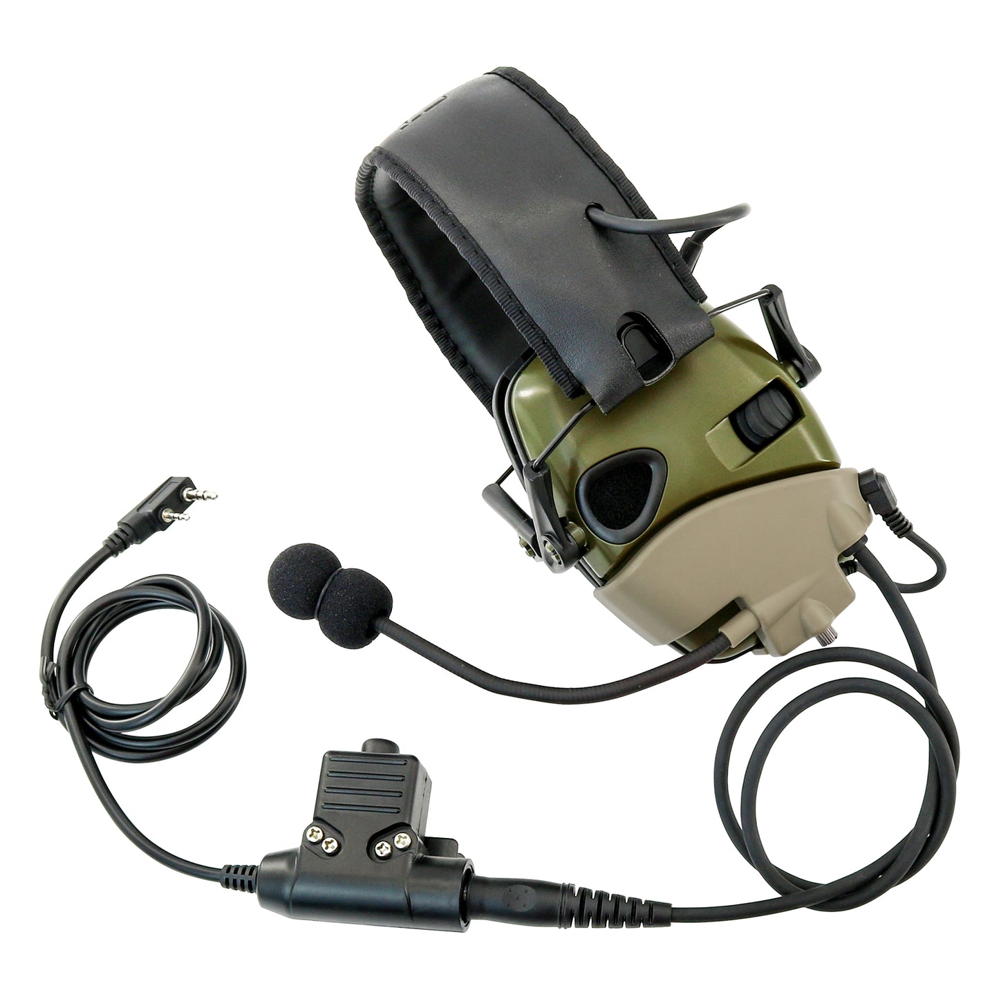 TAC-SKY Microphone & PTT for Howard Leight Impact Sports Noise Cancelling Headphones Airsoft