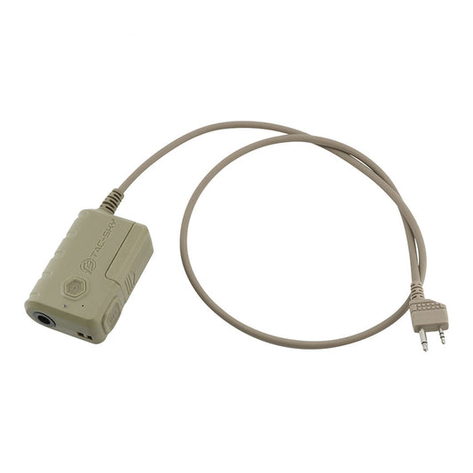 TS TAC-SKY Bluetooth PTT Compatible with MIDLAN 2-Pin Plug Intercom for Comta II/III Tactical Headset