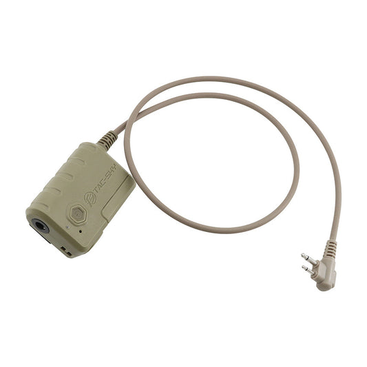 TS TAC-SKY Bluetooth PTT Compatible with Motorol 2 Pin Plug Intercom for C2/C3 Tactical Headset