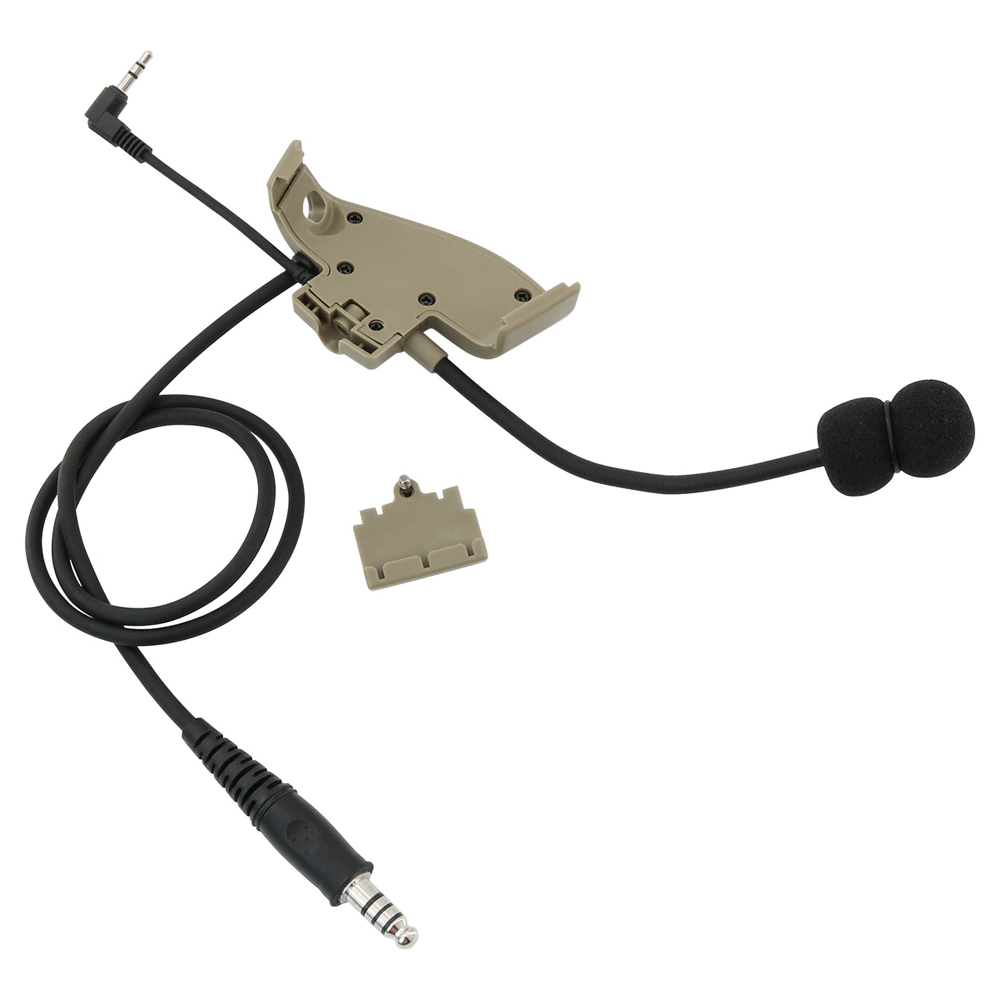 TAC-SKY Microphone & PTT for Howard Leight Impact Sports Noise Cancelling Headphones Airsoft