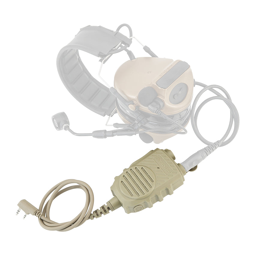 TS TAC-SKY Tactical Handheld Microphone PTT K 2 Pin Plug for 7.00mm Plug Headset