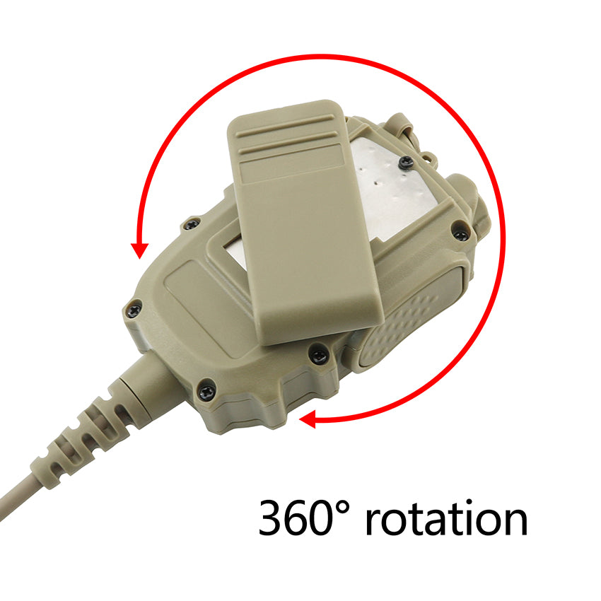 TS TAC-SKY Tactical Handheld Microphone PTT K 2 Pin Plug for 7.00mm Plug Headset