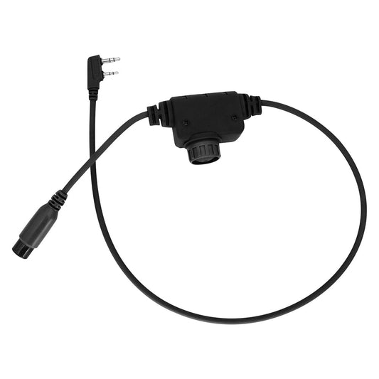 TS TAC-SKY PTT K 2 Pin Plug Compatible with Baofeng UV5R Walkie-talkie Compatible with Comtac II/III Tactical Headset