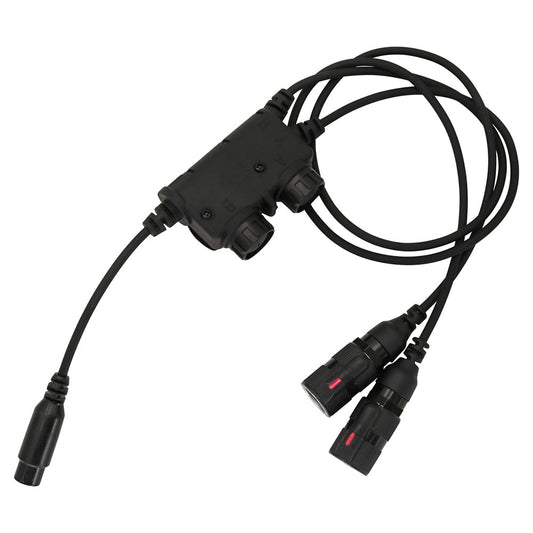 TS TAC-SKY Tactical Headsets Dual-Communication 6 Pin PTT Compatible with PRC 148/152 walkie-talkies